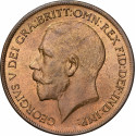 George V 1921 Penny NGC MS64 Red Brown - Freeman 190